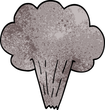 Bir insan tarafından çizilmiş karalama bulutu.