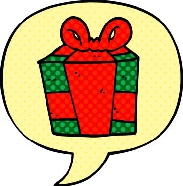 Bir insan tarafından çizilmiş çizgi roman tarzında konuşma balonu olan bir çizgi film.