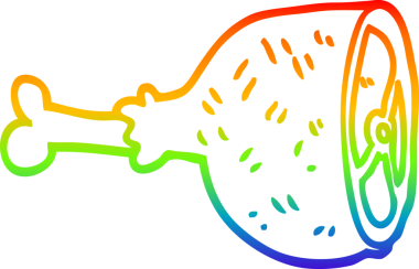 gökkuşağı gradyan çizgi çizimi bir insan tarafından çizilmiş et eklemi