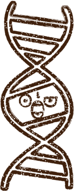 Bir insan tarafından çizilen kızgın DNA Kömürü