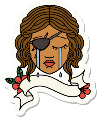 Bir insan tarafından çizilmiş düzenbaz bir karakterin çıkartması.