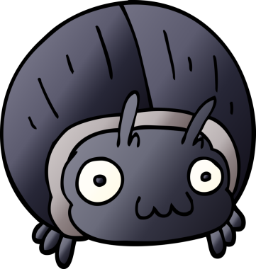 karikatür bir insan tarafından çizilmiş dev bir böcek