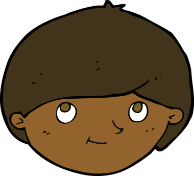 Bir insan tarafından çizilmiş mutlu bir adam.