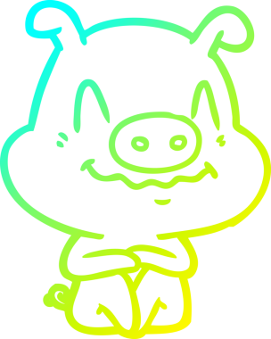 Bir insan tarafından çizilmiş soğuk çizgi film karakteri çizimi.