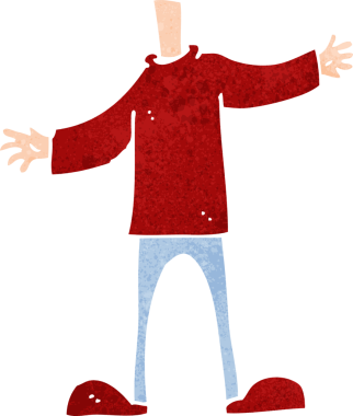 karikatür gövdesi (bir insan tarafından çizilmiş ve eşleşen karikatür)