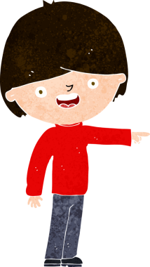 Bir insan tarafından çizilmiş çizgi filmci.