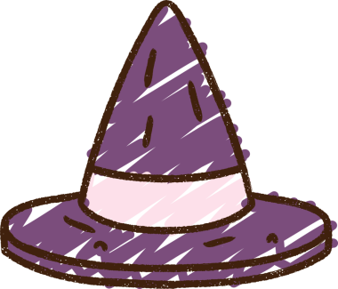 Bir insan tarafından çizilmiş Sivri Şapka Tebeşiri