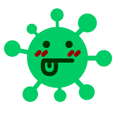 Bir insan tarafından çizilmiş kafası karışmış kayıp bir virüs.