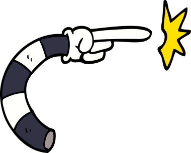 bir insan tarafından çizilmiş karalama kol hareketi