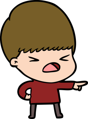 Çizgi film bir insan tarafından çizilmiş stresli adam