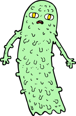 Bir insan tarafından çizilmiş garip bir hayalet.