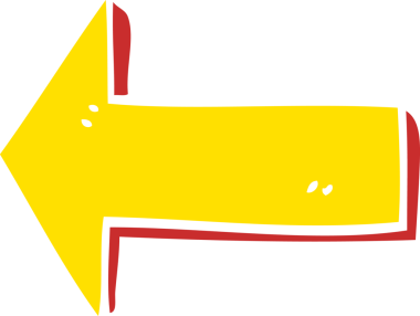 bir insan tarafından çizilmiş karalama yönetmenliği oku