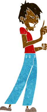 Bir insan tarafından çizilmiş kızgın adam tartışması.