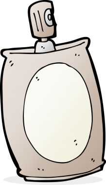 Bir insan tarafından çizilmiş çizgi film spreyi.