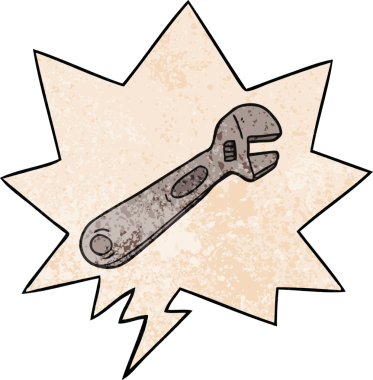 bir insan tarafından çizilmiş eski moda konuşma baloncuklu çizgi film anahtarı