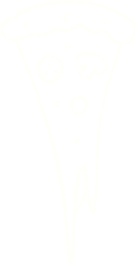 Bir insan tarafından çizilmiş pizza tebeşiri.