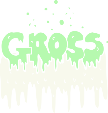 bir insan tarafından çizilmiş brüt sembolün düz renk çizimi