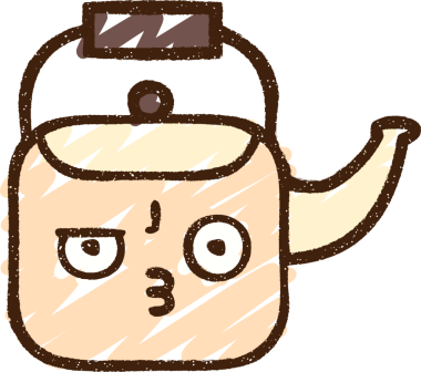 Bir insan tarafından çizilen Kettle Tebeşiri