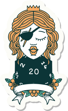 Bir insan tarafından çizilmiş doğal 20 zarlı düzenbaz insan etiketi.