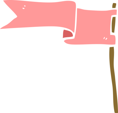 Bir insan tarafından çizilmiş karalama bayrağı.