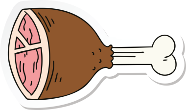 Bir insan tarafından çizilmiş garip bir elin çıkartması.