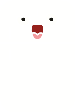 Bir insan tarafından çizilmiş bir buzdolabının düz renkli retro karikatürü