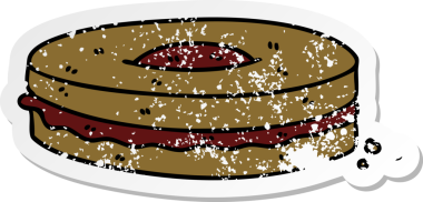 Bir insan tarafından çizilmiş garip bir el çikolatalı bisküvisi.