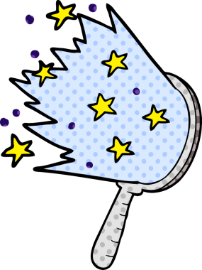 bir insan tarafından çizilmiş sihirli bir ayna.