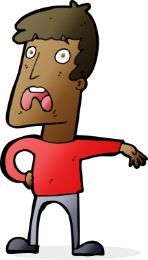 Bir insan tarafından çizilmiş, şikayet eden bir karikatür.