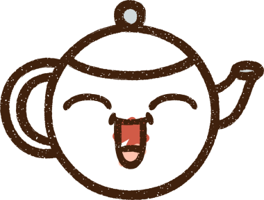 Bir insan tarafından çizilen Mutlu Çaydanlık Tebeşiri