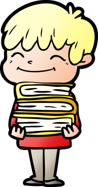 Bir insan tarafından çizilmiş mutlu çocuk çizgi filmi.