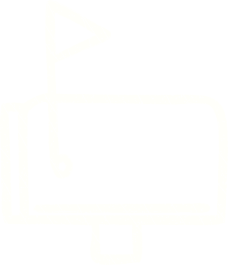 Bir insan tarafından çizilen posta kutusu tebeşiri