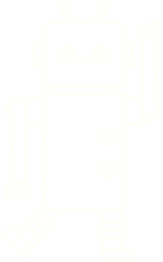 Bir insan tarafından çizilen Sallanan Robot Tebeşiri