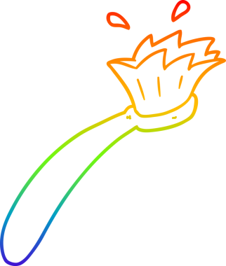 Bir insan tarafından çizilmiş diş fırçasının çizimi.