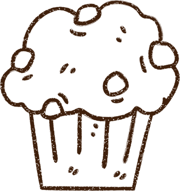 Çikolatalı Kek Kömürü Bir insan tarafından çizilmiş