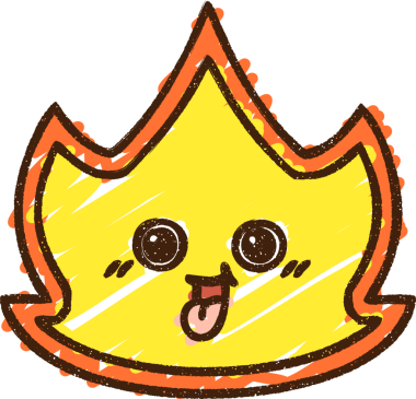 Bir insan tarafından çizilen Alev Karakteri Tebeşiri