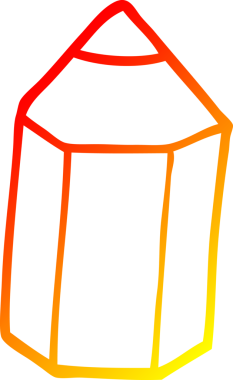 Bir insan tarafından çizilmiş karikatür renkli bir kalemin sıcak çizgi çizimi