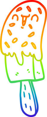 Bir insan tarafından çizilmiş bir buz lolipopunun çizimi.