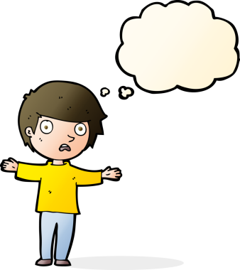 Bir insan tarafından çizilmiş, düşünceli bir çocuk.