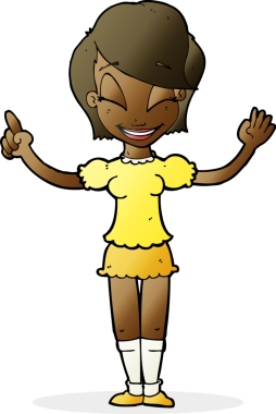 Bir insan tarafından çizilmiş güzel bir kız.