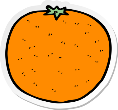 Bir insan tarafından çizilmiş bir çizgi film çıkartması.