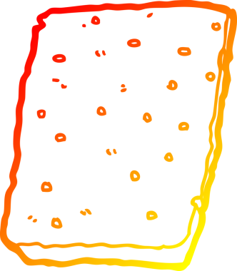 Bir insan tarafından çizilmiş sıcak çizgi çizgi film krepinin çizimi