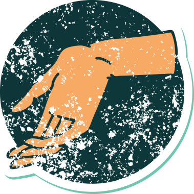 Bir insan tarafından çizilmiş el çizimi karikatür