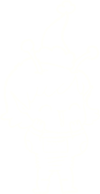 Bir insan tarafından çizilen Noel Uzaylı Tebeşiri