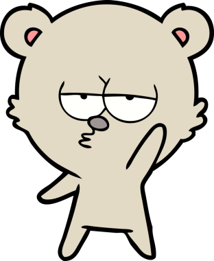 Bir insan tarafından çizilmiş bir çizgi film karakteri.