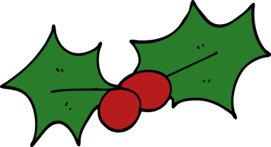 Bir insan tarafından çizilmiş Noel karalaması.