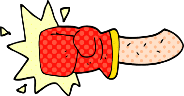 Bir insan tarafından çizilmiş karalama yumruğu.