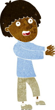 Bir insan tarafından çizilmiş mutlu bir adam.