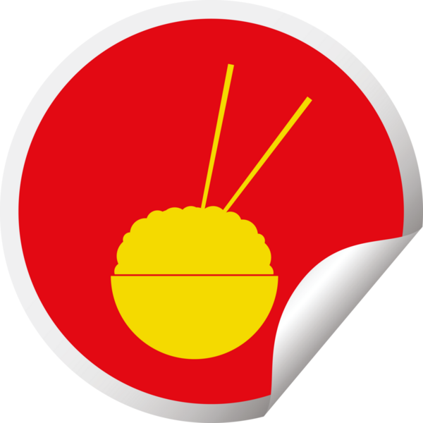 Pirinç kase dairesel kabuk soyma etiketi bir insan tarafından çizilmiş.