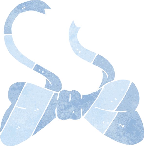 Bir insan tarafından çizilmiş çizgi film papyonu.